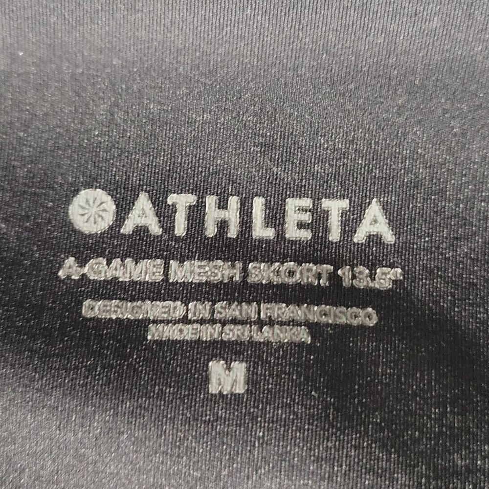 Athleta  A-Game Womens Mesh Skorts Black Sz M - Picture 4 of 8